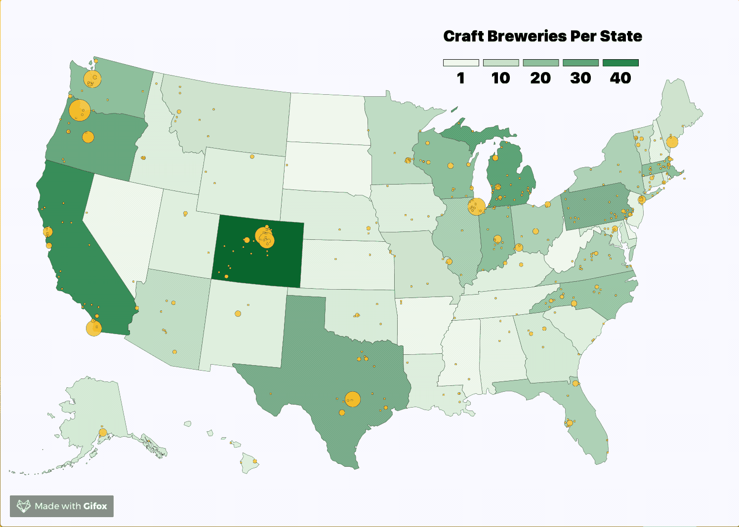 A Visual Insight into American Craft Beers